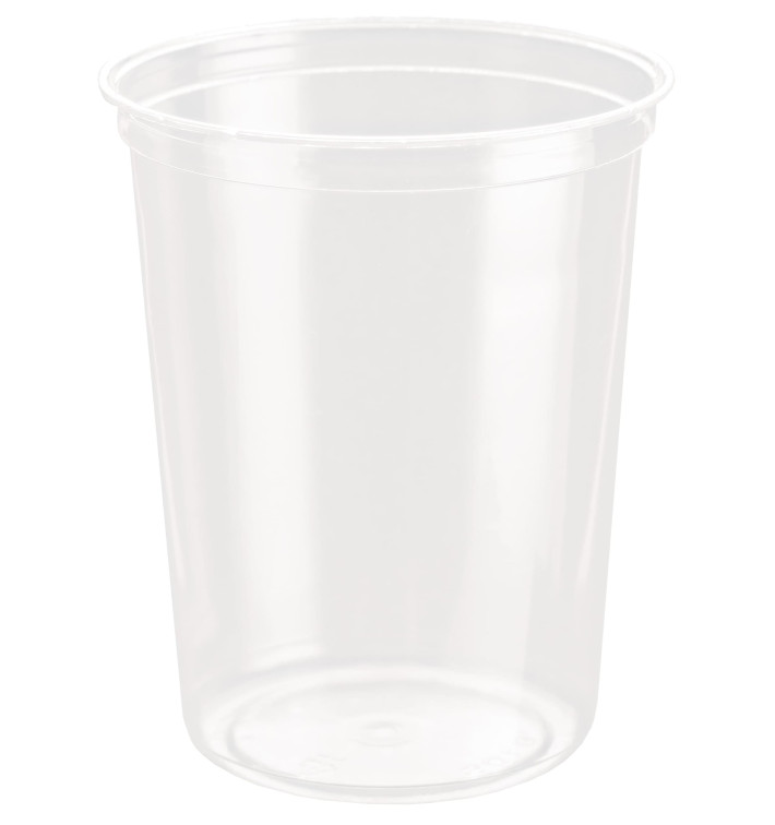 Plastic Deli Container rPET "DeliGourmet" 32 Oz/946ml (500 Units)