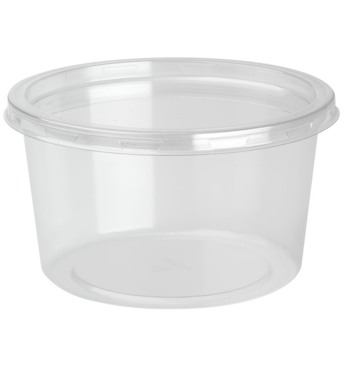 Plastic Deli Container with Lid rPET "DeliLite" 19,4Oz/550ml (50 Units) 