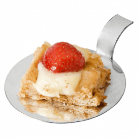 Plastic Tasting Plate PS with Handle Silver Ø8cm (18 Units) 