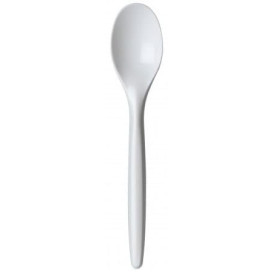 Plastic Spoon PS "Luxury" White 17,5 cm (2000 Units)