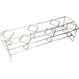 Serving Basket Containers 6 Cones Steel 45x14x10,8cm (16 Units)