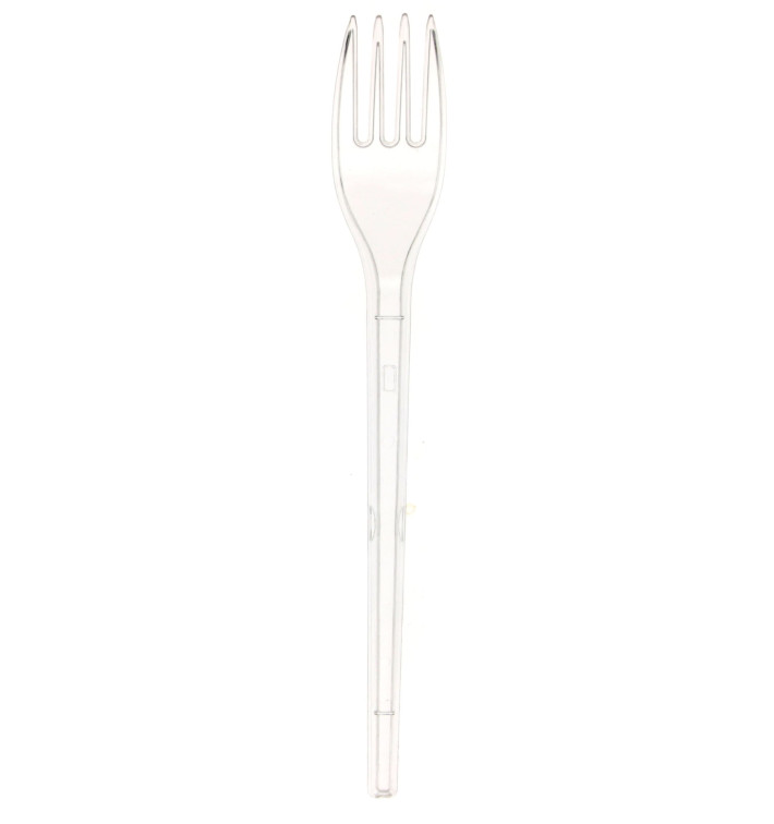 Plastic Fork PS Clear 17cm (3000 Units)