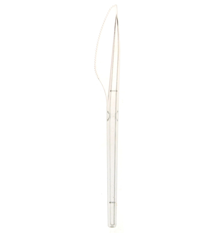 Plastic Knife PS Clear 17cm (3000 Units)