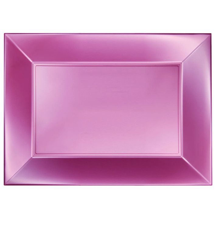 Plastic Tray Microwavable Peach "Nice" 34,5x23cm (6 Units) 