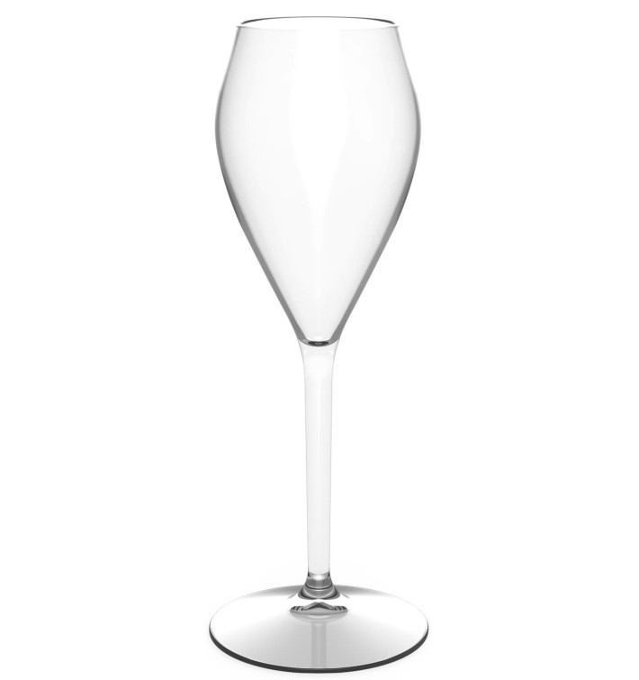 Reusable Plastic Glass Wine "Tritan" Clear 160ml (6 Units)