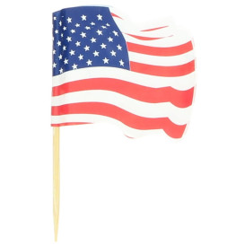 USA Flag Food Pick 6,5cm (14400 Units)