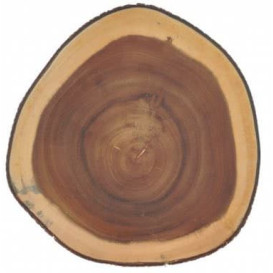 Wooden Serving Platter Round shape Ø23x3,5cm (1 Unit) 