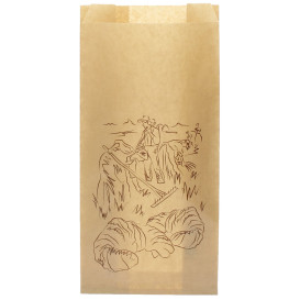 Paper Food Bag Kraft "Siega" 14+7x28cm (250 Units)  