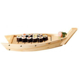 Wooden Sushi Boat Serving Tray 44x13x11cm (1 Unit) 