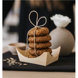 Pine Leaf Boat Tray 7,5x7,5x3cm (100 Units)  