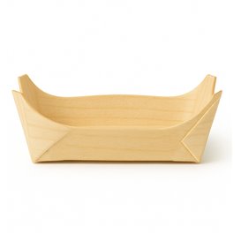 Pine Leaf Boat Tray 7,5x7,5x3cm (100 Units)  