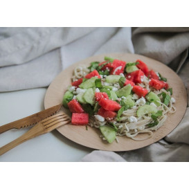 Bamboo Cutlery Kit: Fork + Knife + Spoon (50 Units)