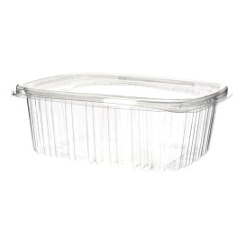 Plastic Hinged Lid OPS 1000ml (60 Units)  