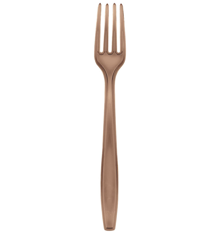 Plastic Fork PS Premium Brown 19cm (1000 Units)