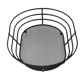 Basket Containers Steel Oval Shape Black 28x20,5x5,7cm (1 Unit) 