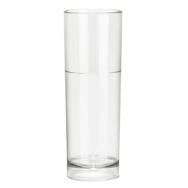 Plastic Collins Glass Reusable SAN Clear 200ml (6 Units) 