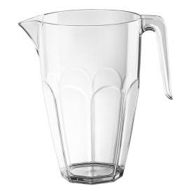 Plastic Jar with Lid Clear SAN Reusable 2250ml (1 Unit)