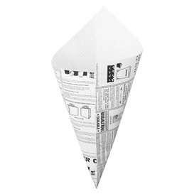 Paper Food Cone Grease-Proof "Times" 29,5cm 250g (2.000 Units)