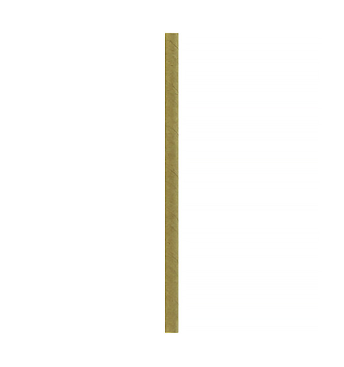 Paper Straw Straight Kraft "Smoothie" Ø0,8cm 24cm (100 Units) 