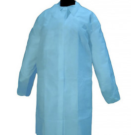 Disposable Lab Coat "Cadete" "TST" PP Velcro 35gr Blue (100 Units)