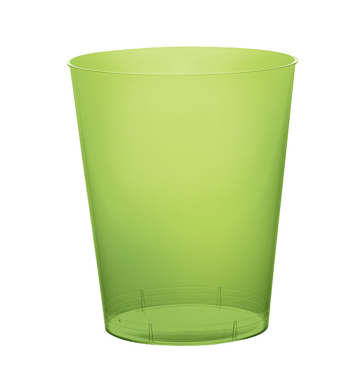 Plastic Cup PS "Moon" Lime Green Clear 350ml (400 Units)