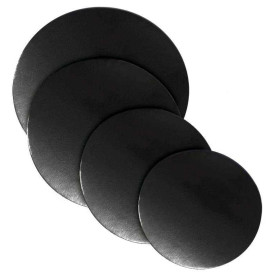 Paper Cake Circle Black 22cm (100 Units)  