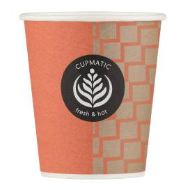 Paper Cup "Cupmatic" 8 Oz/210ml Ø7,0cm (100 Units)  
