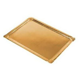 Paper Tray Rectangular shape Gold 10x16 cm (100 Units)  