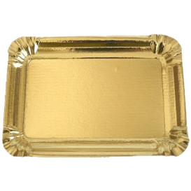Paper Tray Rectangular shape Gold 16x22 cm (1100 Units)