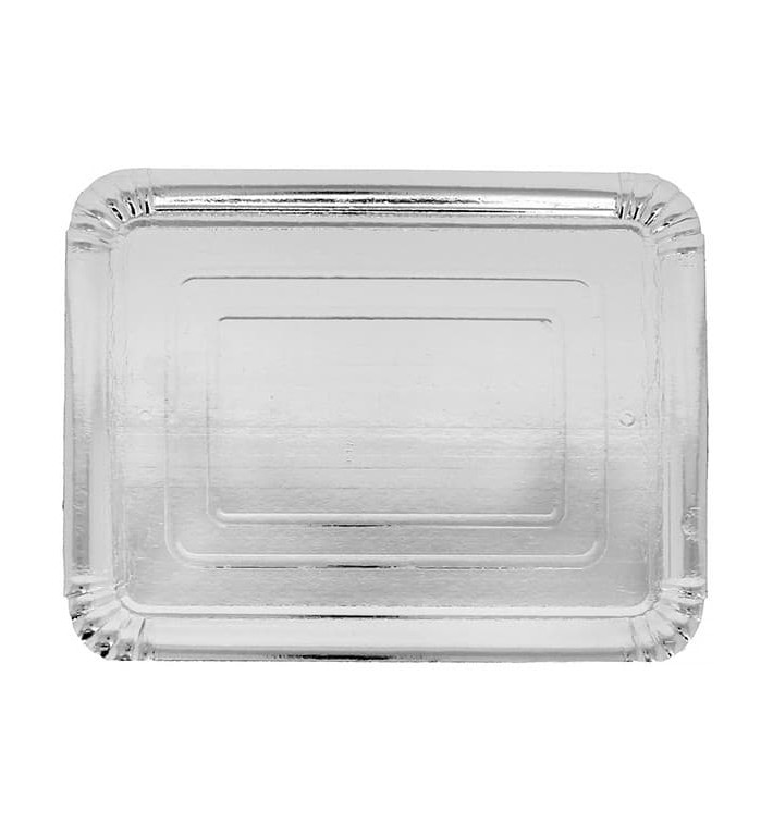 Paper Tray Rectangular shape Silver 24x30 cm (100 Units)  