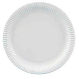 Paper Plate Round Shape White 35cm 900g/m2 (50 Units)