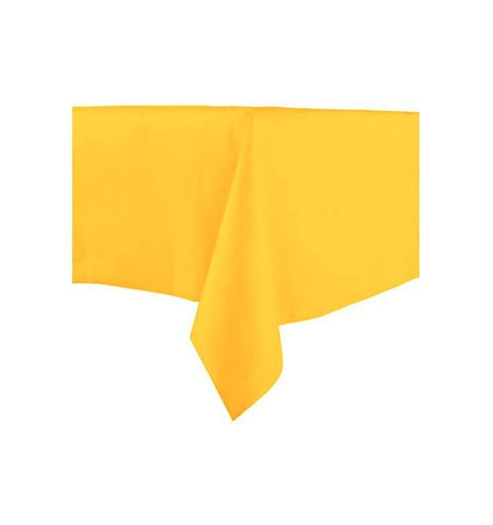 Tablecloth Novotex Non-Woven Yellow 100x100cm (150 Units)  