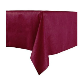 Tablecloth Novotex Non-Woven Burgundy 100x100cm (150 Units)  