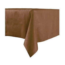 Tablecloth Novotex Non-Woven Brown 100x100cm (150 Units)  