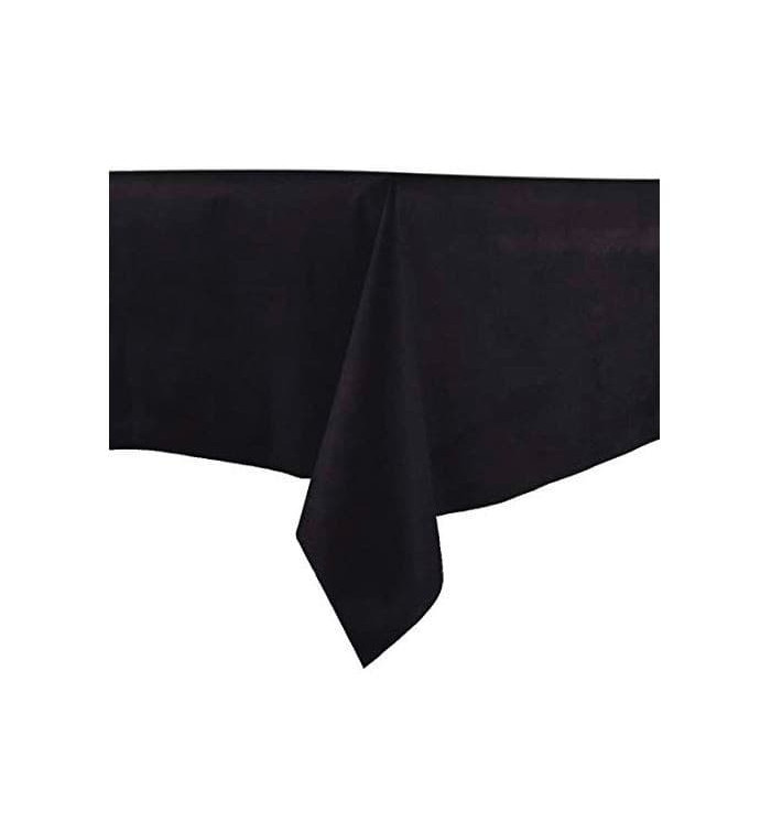 Tablecloth Novotex Non-Woven Black 100x100cm (150 Units)  