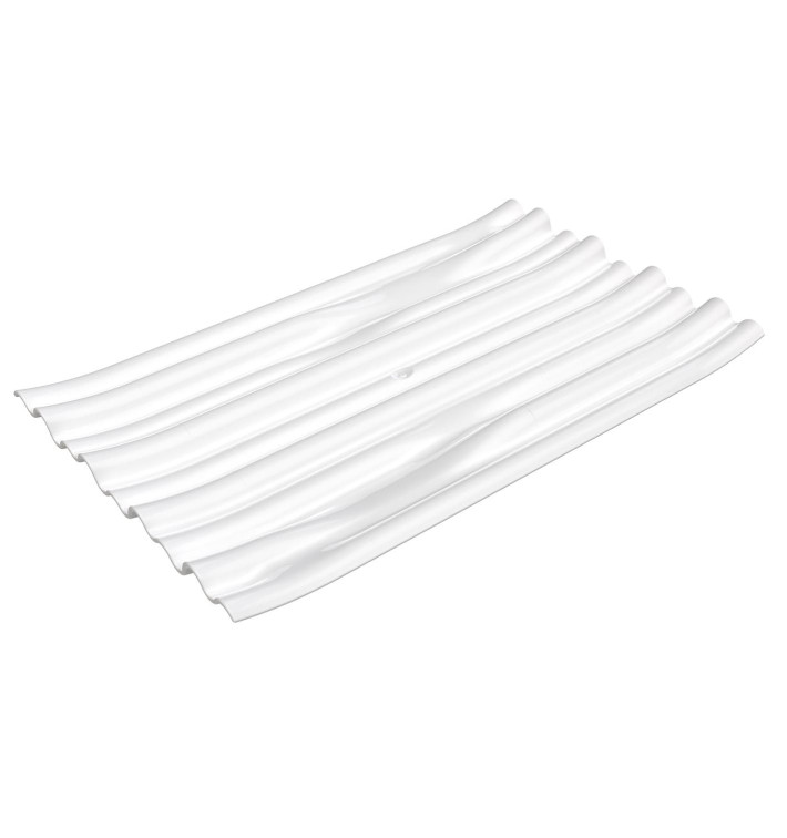 Tasting Plastic Plate PS Flat Clear 8x6,6 cm (500 Units)