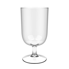 Plastic Stemmed Beer Glass TRITAN Reusable "Bio Based" 354ml (6 Units)