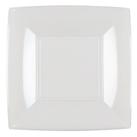 Reusable Plate Flat Clear "Bio Based" "Nice" PP 18 cm (25 Units) 