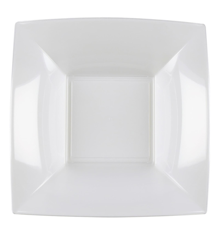 Reusable Plate Deep Clear "Bio Based" "Nice" PP 18 cm (300 Units)