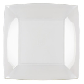 Reusable Plate Flat Clear "Bio Based" "Nice" PP 23 cm (300 Units)