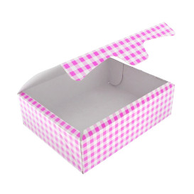 Paper Bakery Box Pink 18,2x13,6x5,2cm 500g (25 Units)