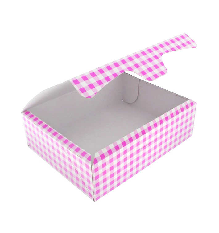 Paper Bakery Box Pink 20,4x15,8x6cm 1kg (20 Units)