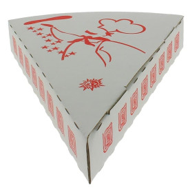 Corrugated Pizza Slice Box Takeaway (350 Units)