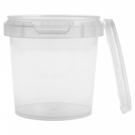 Plastic Deli Container with Plastic Lid PP Tamper-Evident 155 ml Ø6,9 (24 Units)