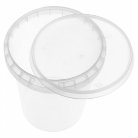 Plastic Deli Container with Plastic Lid PP Tamper-Evident 520 ml Ø9,5 (19 Units)