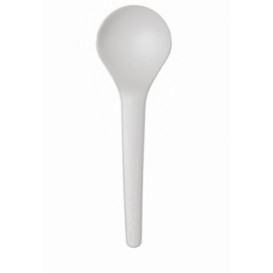 Cornstarch Spoon CPLA Compostable White 15,0 cm (50 Units) 