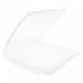 Plastic Hinged Deli Container OPS "Clear Seal" 220ml (250 Units)