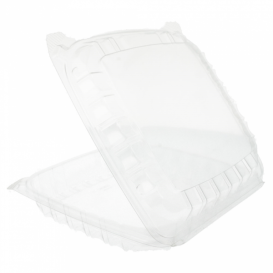 Plastic Hinged Deli Container OPS "Clear Seal" 220ml (250 Units)