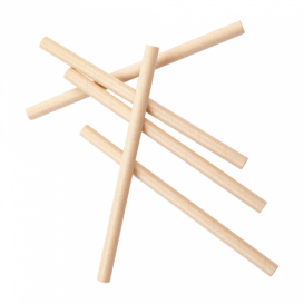 Paper Straw Straight Kraft "Ice Drink" Ø0,8cm 14cm (250 Units)