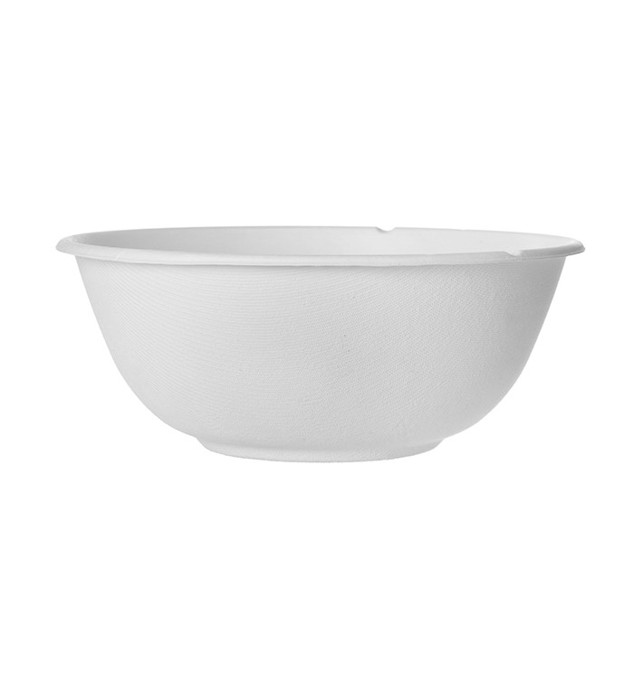 Sugarcane Bowl Bagasse White 1360ml (50 Units) 